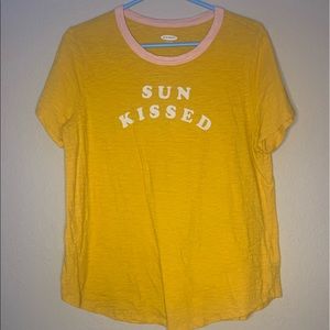 old navy “sun kissed” top